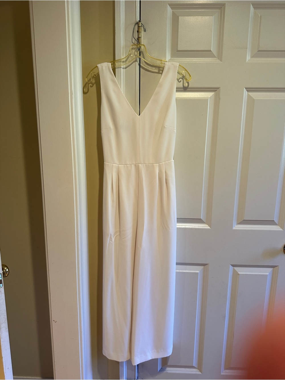 J.Crew 365 Ivory Wide Leg Tie Back Jumpsuit Size 4
